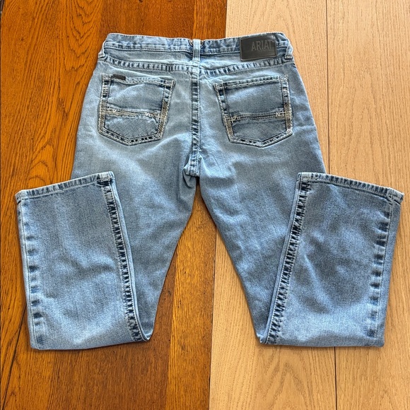 Ariat Light Blue M5 Straight Men's Jeans - Picture 9 of 16